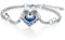 MEDWISE Keltische Drachen Armband S925 Sterling Silber Kristall Armband Verstellbar Herz Armbändchen Drachen Schmuck für Damen Mädchen Mama Freundin Geschenke 7+2'' Edelstahlkette