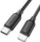 RAVIAD USB C to Lightning Cable 2M [MFi Certified] iPhone Fast Charger Cable Power Delivery Nylon USB-C Charging Cord for iPhone 14/13/12/12 PRO Max/12 Mini/11/11PRO/XS/Max/XR/X/8/8Plus/iPad -Black