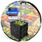 TronicXL Einkaufstrolley mit Box Kiste faltbar I Trolley mit Teleskopgriff klappbar Shopping Bag Transporttrolley mit großen Reifen