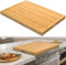 WUDLEP Noodle Board for Gas Stovetop, Wood Stove Top Covers for Electric Stove, Stove Top Covers for Gas Burners, Wooden Kitchen Sink Cover for Counter Space & Decorative Tray, 75 x 55 cm
