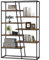 CASART 7-Tier Industrial Bookshelf, Heavy-duty Metal Frame Etagere Bookcase with Anti-Tipping Kits, 180cm Tall Shelving Unit Freestanding Display Shelf for Living Room Office Study