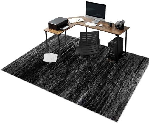 RxueSug Tappetino per Sedia da Ufficio Antiscivolo Protettivo Salvapavimento Tappeto per Sedia Gaming Tappetino di Protezione Tappetino per Sedia da Ufficio per Parquet e Piastrelle 90 x 120 cm