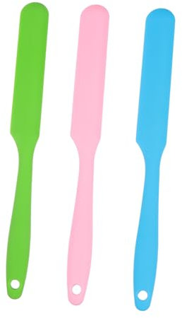 3 Pièces Spatules à Cire Silicone Applicateur Non Adhésif Réutilisable pour Épilation Corps à Domicile et Salon