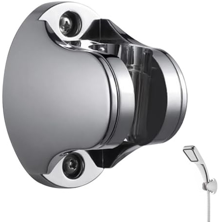 1 PCS Shower Head Holder, Adjustable ABS Shower Head Holder, Universal Shower Head Holder Replacemen for Home, Hotel, Bathroom, Shower Accessories - White