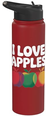 I Love Meles Frutta Colorata Passione Stainless Steel Insulated Water Bottle