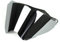 Woljay Motocross-Helm Motorradhelm Motocrosshelme Helmvisiere Helm Visier Schild (Silber)