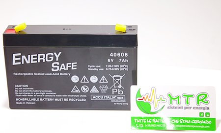 Lead Battery ENERGY SAFE 6V 7Ah