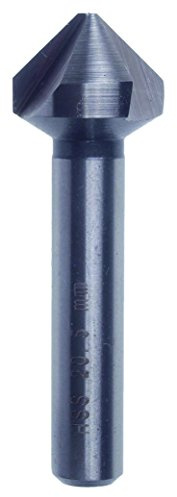 DART CS3165 90 Degree 3 Fluted Countersink Bit, 0 V, Grey, 16.53 mm