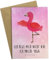 Mr. & Mrs. Panda Grußkarte Flamingo Yoga - Geschenk, Hochzeitskarte, Rosa, Geburtstagskarte, Ansichtskarten, Entspannung, Glückwunschkarte, Aufregen,