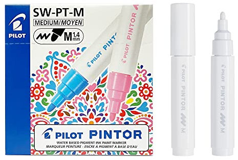 PILOT Pintor - Pennarello a punta fine Medium bianco