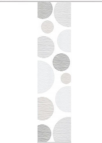 Home Wohnideen Schiebevorhang Digitaldruck Bambus-Optik Borden 260 x 60 cm Grau