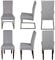 Staboos Stuhlhussen 6er Set - Hochwertige und elastische Stuhlhussen für Swingstühle - Pflegeleichte Stuhlbezüge & Hussen für Stühle - Perfekter Stuhlbezug 6er Set - ÖKO TEX Zertifiziert - Hellgrau