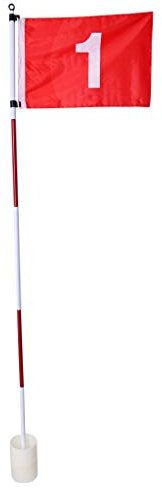 Unbekannt Golf Backyard Garden Set Flag and Cup Hole Pin Putting Green Stick Pole Golf Accessories AOD