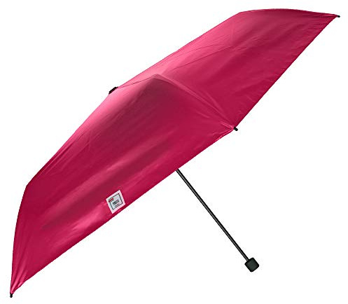 PERLETTI Regenschirm UV Block Schutz für Damen Mädchen - Super Kompakt Taschenschirm Schwarz Innere - Minischirm Reise Schirm Windproof Leicht Bunt Stabil - Durchmesser 91 cm Trend (Metallic Pink)