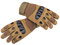 AXELENS Motorradhandschuhe Militär Taktische Vollfinger Handschuhe Herren fur Motorrad Rad Arbeit Anti-rutsch und Outdoor Aktivitäten Wattiert MTB Winddicht mit Knöchelschutz - BEIGE BRAUN L