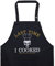 EXPRESS-STICKEREI Schürze lustig mit Spruch Last Time I COOKED hardly anyone got sick Kochschürze für Damen/Männer verstellbar - Grillschürze für Grillmeister Küchen-Schürze Herren Grillfans