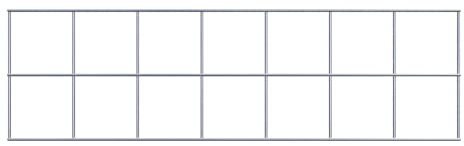 GABIONA Rejilla de gaviones de 10 x 10 cm (70 x 20 cm)