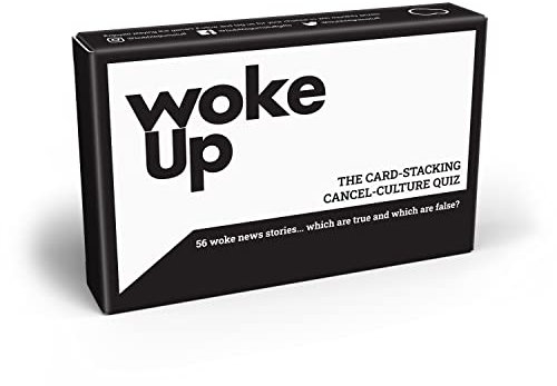Bubblegum Stuff Woke Up The Woke AF Trivia-Spiel – Lustiges wahres oder falsches Kartenstapelspiel – Kartenspiele für Erwachsene – Spiele für Erwachsene für Spieleabend