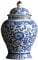 LOVIVER Jarrón de cerámica Chino para decoración de salón, jarrón Floral de 1300ml, Oriental esmaltado, Tienda de, Tarro de, Estilo a