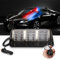 yifengshun 24 LED Rouge+Blanc+Bleu Gyrophare Stroboscope LumièRe D'Urgence avec télécommande Balise Danger Flash Ventouse 12V Convient Pour Camion De Voiture SUV IntéRieur Toit/Dash/Pare-Brise