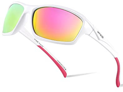 Myiaur Sonnenbrille Fahrradbrille für Herren Damen UV 400 Schutz Schutzbrille MTB Sportbrille für Outdoorsport Radfahren Fahren Laufen Golf Baseball