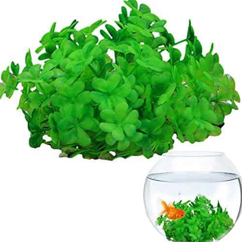 Fukamou Piante d'acquario - Piante d'acquario finte per Decorazioni di Pesci - Piante Naturali simulate realistiche per Acquario, Piscina, Acquario, Decorazioni per Pesci