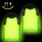 flintronic LED Clip, 2 Stücke Aufladbarer USB LED Magnet Clip, LED Magnet Clip Lichter mit 3 Beleuchtungsmodi, Hohe Sichtbarkeit und Hell Leuchtend, Unisex für Rucksack Wandern Laufen Joggen, Grün