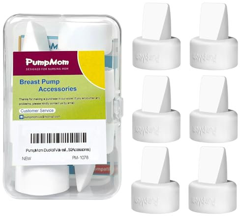 PumpMom Duckbill Valves for Spectra and Motif Luna, Replacement Duckbill Valves for Spectra S1 S2 9 Plus SG Pumps (Not Original S2 Accessories) (6 Count)