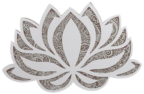 CAXUSD Nachtlicht Wandlampe Mandala Lotusform Led Dekolicht Für Schlafzimmer Wohnzimmer Einfach Zu Bedienen Warmweiß Dekorativ