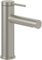 Villeroy & Boch Loop & Friends Waschtischarmatur ohne Ablaufgarnitur, Wasserhahn Bad mit Keramikkartusche, Waschbeckenarmatur wassersparend, Auslauf Höhe 106mm, rund, Brushed Nickel Matt