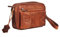 Leder Handgelenktasche für Unisex aus Rindleder 21- (147A) Herrentasche echtes Leder Tasche Bag Neu Farbe Cognac