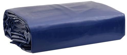 vidaXL Abdeckplane, Plane mit Metallösen, Abdeckung UV-Beständig Schimmelbeständig, Schutzhülle Zeltplane Reißfest Wasserfest, Blau 1,5x2 m 650 g/m²