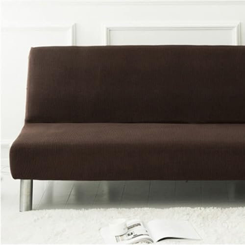 WWQQKJ Sofabezug ohne Armlehnen, einfarbig, 2/3-Sitzer, dehnbar, schmutzabweisender Bezug for Schlafsofa, waschbar, rutschfest, faltbar, Clic-Clac-Sofabezug(Multi-Colored 4,160-190cm)