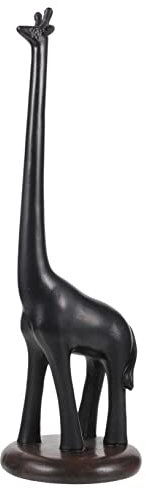 MAGICLULU Roll Giraffe Paper Towel Holder Giraffe Toilet Paper Toilet Paper Stand Paper Towel Dispenser Kitchen Paper Holder Bedroom Decore Standing Toilet Paper Holder Black Synthetic Resin