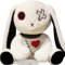 Ponjauk 25cm/30cm Gothic Hase Plüsch Kaninchen Plüschtier Kuscheltier Horror Häschen Ostern Plüschtiere Halloween Gruseliges Häschen Plüschtier Verrücktes Kaninchen Spielzeug