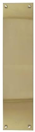 Kooples Hardware Plain Finger Plate – Door Surface Protection for Internal & Commercial Use (Polished Brass, 305x75mm)