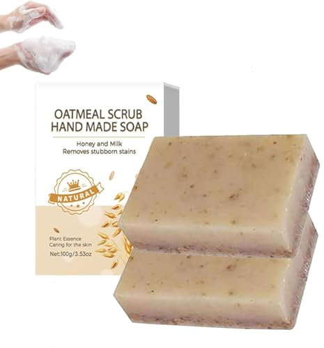 Nolvia -Seife, natürliche Seifen für eine bessere Haut, organische Seifenstange, Feuchtigkeitsbalken für trockene und empfindliche Haut, weich Ihre Haut für Gesicht & Körper (2Pcs)