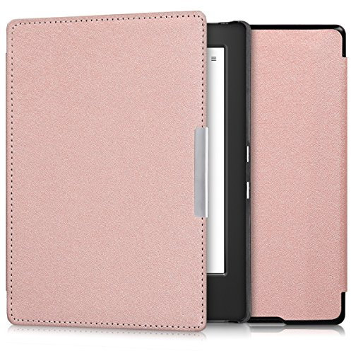 kwmobile Klapphülle kompatibel mit Kobo Aura H2O Edition 1 Hülle - eReader Case aus Kunstleder - Cover - Rosegold