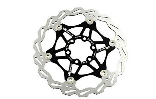 Snail Bremsscheibe schwimmend für Fahrrad, MTB, 160 mm (schwarz)