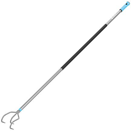 Cellfast Grubber [1640 mm] für Bodenbelüftung und -lockerung, hilft beim Entfernen von Unkraut mit flach gelegenen Wurzeln aus Aluminium gefertigter gerader Stiel mit hoher Festigkeit, 40-040