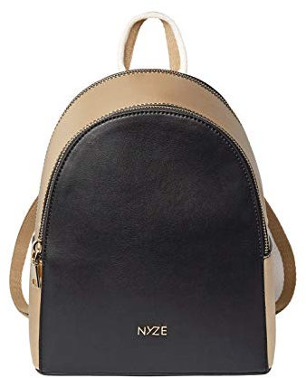 NYZE Damen Backpack by I'mJette - Rucksack/Daypack 100% Vegan Schwarz