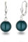 Schöner-SD Perlenohrringe Ohrhänger 925 Silber mit 10mm großen runden Perlen tahiti look pearl