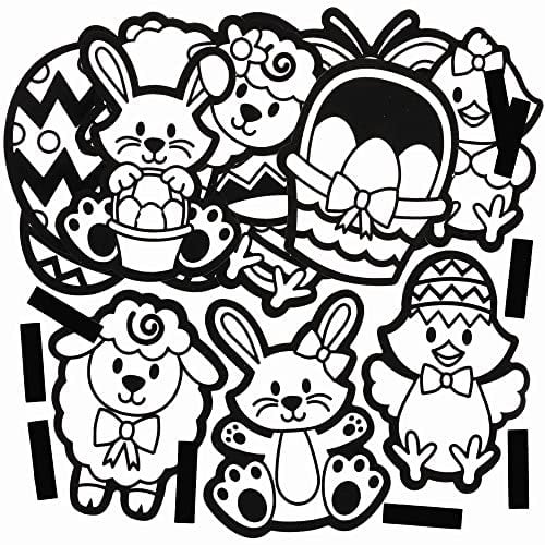 Baker Ross Ostern Magnete zum Bemalen - 15 Stück, Ostern Samt Kunst Sets für Kinder (FC622)