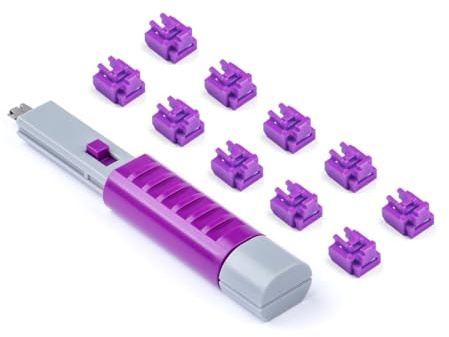 SmartKeeper ESSENTIAL / 10 x RJ45 Port Blockers mit 1 x Lock Key Basic / Lila