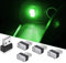 LucesLed Coche USB, 5 PCS Luz Ambiental USB, Mini luces USB para Automóvil, Luz Ambiente Coche, Luces Interior Coche portátiles, se pueden usar en automóviles, computadoras portátiles (verde)