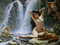 XiuTaiLtd Nackte Frau im Wald Puzzles für Erwachsene 1000-teilige Verpackungssammlung, alle Teile passen perfekt zusammen, Adult Game Wooden Puzzle