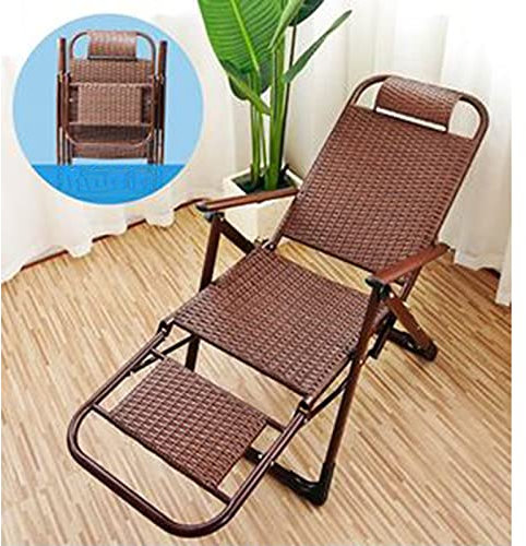 Liegestuhl Klappbar, Gartenliege Rattan Wetterfest, Atmungsaktiv Gartenliege Camping, Liege Strandkorb Witterungsbeständig, Belastbar Bis 120 Kg, für Camping Wetterfeste Gartenmöbel