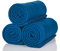 ALCLEAR 3 Stück Oeko Tex Polar Fleecedecken, Farbe: Marineblau, tolle Größe 130x160 cm, über 200 g/m2, Sofadecke Couchdecke Wohndecke, Picknickdecke Sofaüberwurf Decke
