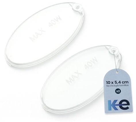 Anakel Home Lichtdeflektor für Dunstabzugshaube 1330058595, kompatibel mit Dunstabzugshauben von Mepamsa, Electrolux, Zanussi | 2 Einheiten, 100x52 mm, Inkl. Schrauben