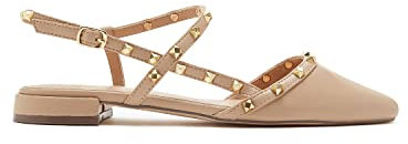 BATA Ballerine Slingback a Punta con Borchie